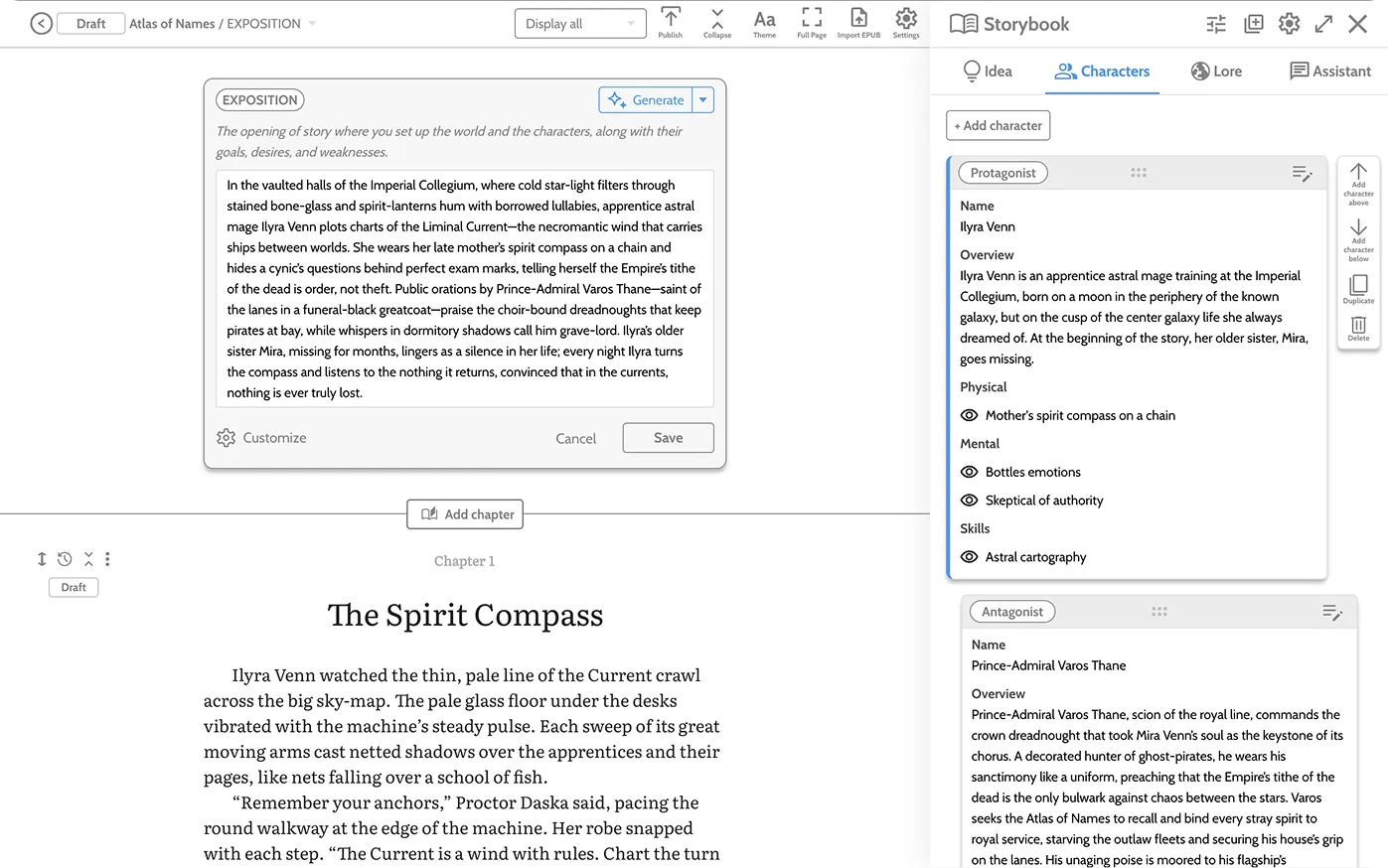 Laterpress writing platform